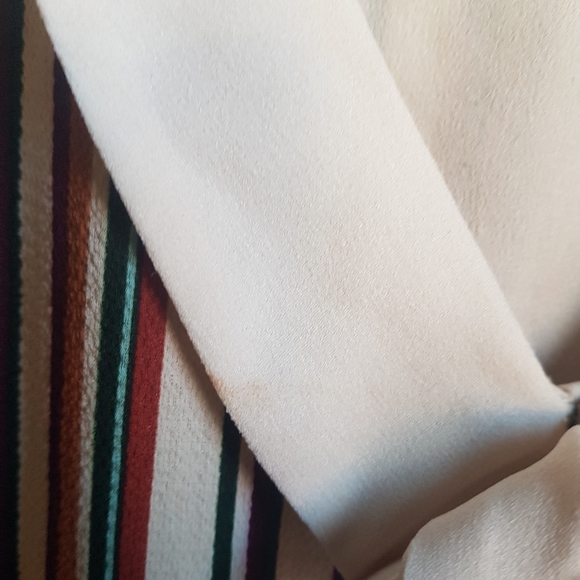 Vintage sailor Tie Front Stripped Swing A-Line Dress Sz M - Picture 7 of 8